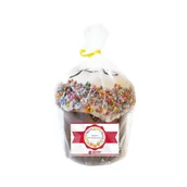 Ciastka - Ciasto wielkanocne z rodzynkami dekorowane cukierkami "Welykodnia Paska", 350g - miniaturka - grafika 1