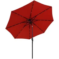 Parasole ogrodowe - Parasol ogrodowy SASKA GARDEN Z oświetleniem LED 300 cm Pomarańczowy - miniaturka - grafika 1