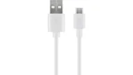 Kable USB - Kabel USB Goobay USB-A - microUSB 0.5 m Biały (JAB-4780401) - miniaturka - grafika 1