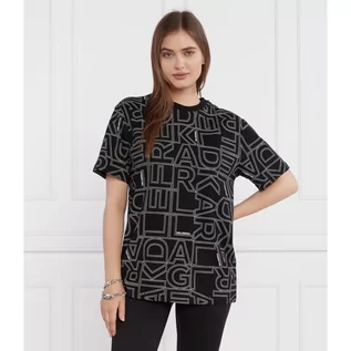 Koszulki i topy damskie - Karl Lagerfeld T-shirt square aop | Regular Fit - grafika 1