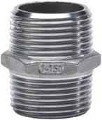 Łączniki, trójniki, kształtki - Nypel gwintowany ze stali nierdzewnej wkrętny 3/8" - miniaturka - grafika 1