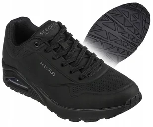 Buty sportowe męskie Skechers Uno Air czarne treningowe na co dzień - Buty sportowe męskie - miniaturka - grafika 1