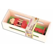 Grzechotki dla dzieci - Bontempi Drewniana kolorowa grzechotka z kulką  OD 199 ZŁ! GXP-639918 - miniaturka - grafika 1