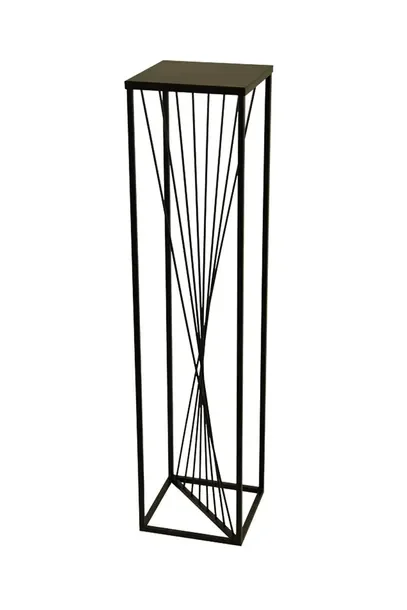 Stojak kwietnik na kwiaty 100 cm stojący metal czarny solidny