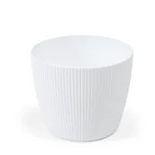 Donice - Doniczka LAMELA Magnolia Jumper 300, biały, 14x14x12 cm - miniaturka - grafika 1