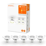 Oprawy, klosze i abażury - LEDVANCE spot LED GU10 Recessed 5szt. biały - miniaturka - grafika 1