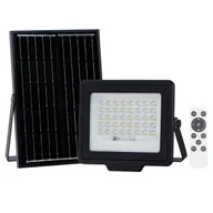 Lampy ogrodowe - Solarna lampa ogrodowa z pilotem Norla SLR-42563-100W Italux LED 100W 4000K IP65 czarna - miniaturka - grafika 1