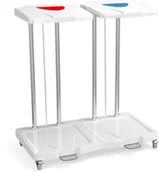 Meble i wyposażenie gabinetów medycznych - MB.2D wózek koszowy 2x100-120l na odpady lub brudną bieliznę - miniaturka - grafika 1