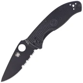 Noże - Nóż składany Spyderco Tenacious FRN Black, Black Blade Spyder 8Cr13MoV (C122PSBBK) - miniaturka - grafika 1