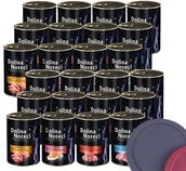 Mokra karma dla kotów - Dolina Noteci Premium dla kota mix smaków 24x400g + 3 pokrywki na puszki - miniaturka - grafika 1