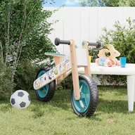 Rowerki biegowe - vidaXL Rowerek biegowy dla dzieci, niebieski z nadrukiem - miniaturka - grafika 1