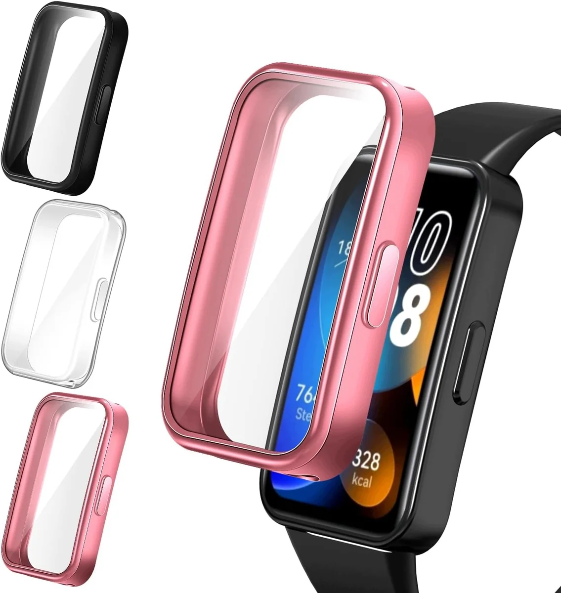 ETUI ZAMIENNIK DO HUAWEI BAND 10 9 8 OCHRONNE SILIKON 3 SZTUKI ZESTAW