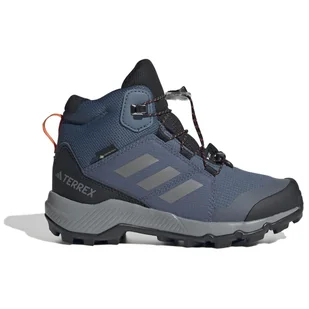 Buty z membraną dziecięce Adidas Terrex Mid Gtx K Rozmiar butów (UE): 30 / Kolor: ciemnoniebieski - Buty dla chłopców - miniaturka - grafika 1