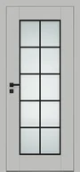 Drzwi wewnętrzne - Dre Drzwi Wewnętrzne Z Szybą Estra 9 Okleina Jasna Szara Mat - miniaturka - grafika 1