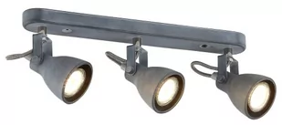 Candellux Plafon LAMPA sufitowa ASH 93-64301 metalowa OPRAWA listwa SPOT regulowane reflektorki szare 93-64301 - Lampy sufitowe - miniaturka - grafika 1