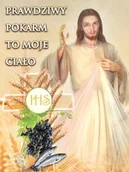 Ikony i obrazy sakralne - Baner na Boże Ciało "Prawdziwy pokarm to moje ciało" 75x100 cm - miniaturka - grafika 1