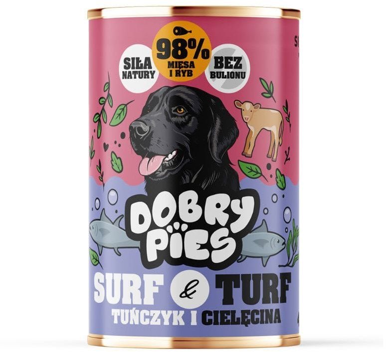 Dobry Pies Tuńczyk i cielęcina 400g