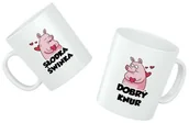 Gadżety dla niej i dla niego - Zestaw Dwóch Kubków Par - Słodka Świnka Dobry Knur - miniaturka - grafika 1