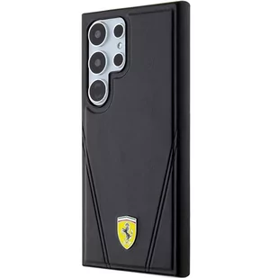 Ferrari FEHMS24LP3BAK S24 Ultra S928 czarny/black hardcase Hot Stamp V Lines MagSafe - Etui i futerały do telefonów - miniaturka - grafika 2