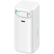 Powerbanki - USAMS Powerbank ze zwijanym kablem Lightning 18000 mAh PD45W Fast Charge XMF Series biały/white 20KCD21702 (US-CD217) - miniaturka - grafika 1