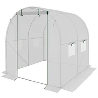 Szklarnie ogrodowe - SZKLARNIA TUNEL OGRODOWY 200x200x200CM BIAŁY - miniaturka - grafika 1
