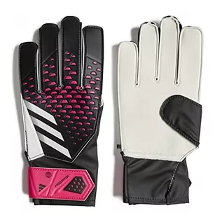 Rękawiczki - adidas Unisex Goalkeeper rękawiczki (W/O Fingersave) Pred Gl Trn J, Czarny/Biały/Team Shock Pink, HN5576, rozmiar 4 - grafika 1