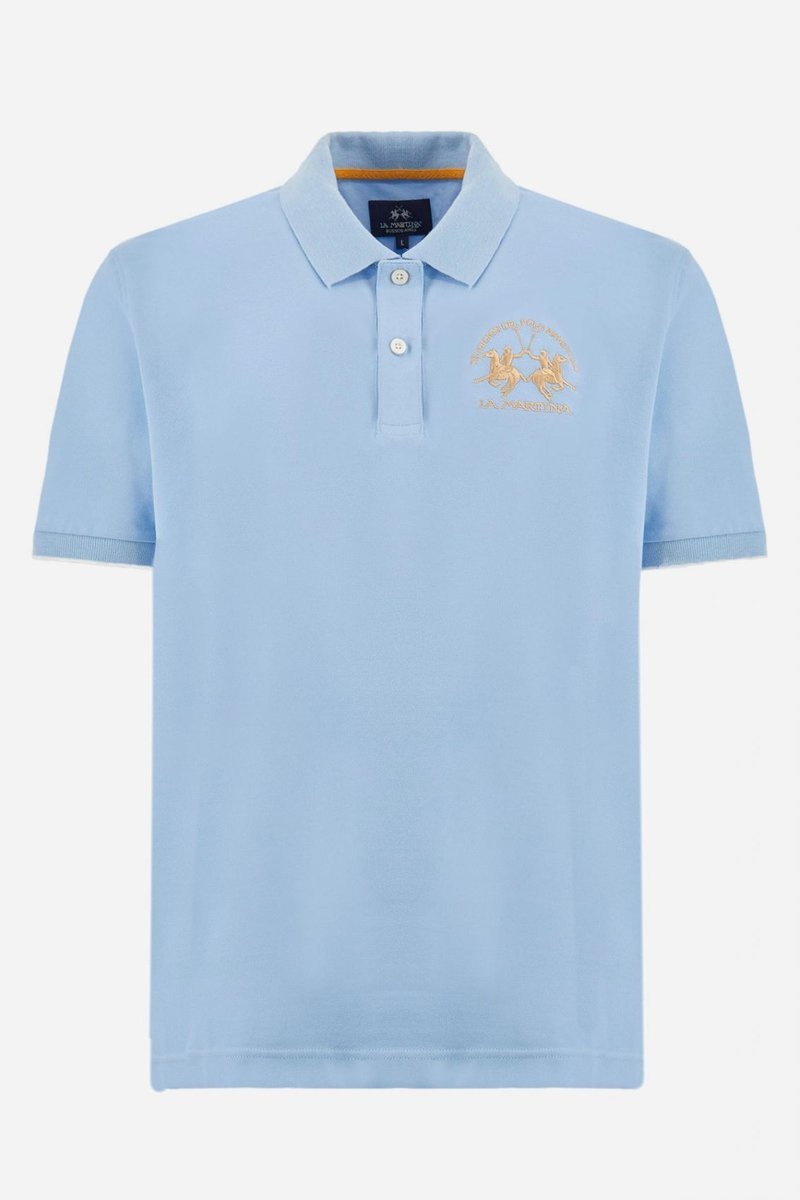 polo uomo la martina ccmp01 pk001 - miguel 07003 blue bell