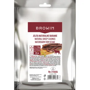 Jelita baranie 18/20 pęczek ok 20 metrów na 5 kg kabanosów - Artykuły masarskie - miniaturka - grafika 1