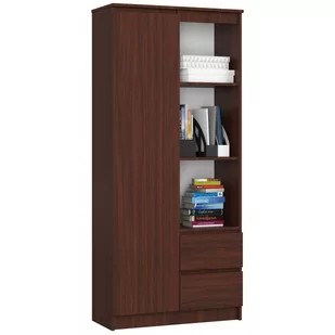 REGAŁ BIUROWY R 80 cm CLP R11 WENGE - Regały biurowe - miniaturka - grafika 1