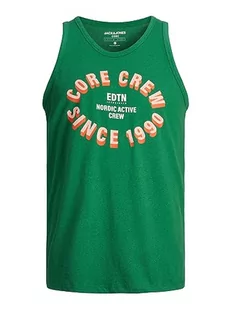 JACK & JONES Męski tank top Jcoenergy Front Tank Top, Verdant Green, M - Koszulki męskie - miniaturka - grafika 1