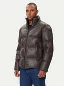 Kurtki męskie - JOOP! Kurtka skórzana 17 Loman 80000852 Brązowy Regular Fit - miniaturka - grafika 1