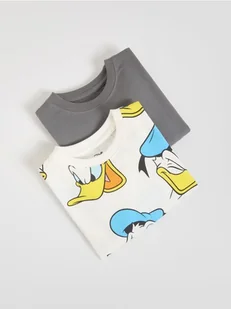 Reserved - Koszulka Kaczor Donald - złamana biel - Bluzy i sweterki niemowlęce - miniaturka - grafika 1