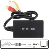 Inne akcesoria audio-wideo - Konwerter obrazu i dźwięku z AV 3x cinch żeńskie na HDMI żeńskie - miniaturka - grafika 1