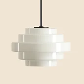 Lampy sufitowe - Wisząca lampa nad wyspę Filo Milky 9002PL_G1_M biała czarna - miniaturka - grafika 1