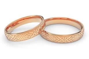 Obrączki ślubne grawerowane - Au-1205 - Obrączki ślubne - miniaturka - grafika 6