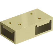 Akcesoria do armatury i ceramiki - Mexen łącznik T do wsporników ściennych, złoty szczotkowany - 800-09-55 - miniaturka - grafika 1