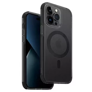 UNIQ etui Combat iPhone 14 Pro Max 6,7" Magclick Charging czarny/concrete charcoal - Etui i futerały do telefonów - miniaturka - grafika 1
