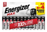 Baterie i akcesoria - Energizer Max AA Jednorazowa bateria Alkaliczny - miniaturka - grafika 1