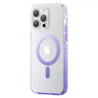 Etui i futerały do telefonów - Kingxbar PQY Ice Crystal Series magnetyczne etui iPhone 14 Plus MagSafe fioletowe - miniaturka - grafika 1