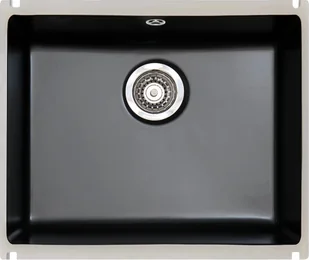 Zlew ceramiczny SONRA LAGOS 500-U BLACK (70 czarny mat) - Zlewozmywaki - miniaturka - grafika 1