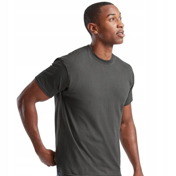 T-shirt Koszulka Męska Bawełna 100% Fruit Loom Original T 610820 Szary S