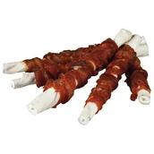 Suplementy i witaminy dla psów - Trixie Rolki Do Żucia Denta Fun Bawół 12 cm 5 Szt./70 g - miniaturka - grafika 1