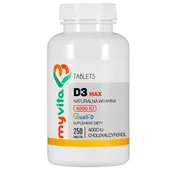 Suplementy diety - MyVita Naturalna Witamina D3 Forte 250tab - miniaturka - grafika 1