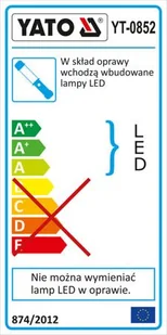 Yato Diodowa lampa warsztatowa 60+1 diod YT-0852 - Oświetlenie warsztatowe - miniaturka - grafika 2