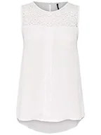 Koszulki i topy damskie - ONLY Koszulka damska bez rękawów koronka, biały (CLOUD DANCER), 36 - miniaturka - grafika 1