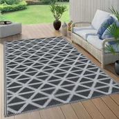 Dywany zewnętrzne - vidaXL Dywan na zewnątrz, czarny, 160x230 cm, PP 310418 - miniaturka - grafika 1