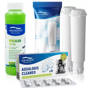Zestaw Bosch, Filtr Aqualogis AL-TES46 2szt, Aqualogis Verde 250ml, Aqualogis Cleaneo 10szt - Akcesoria i części do ekspresów do kawy - miniaturka - grafika 1