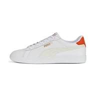 Sneakersy męskie - PUMA Męskie sneakersy Smash 3,0 l, białe-para szary-papryka chili, rozmiar 9,5 - miniaturka - grafika 1