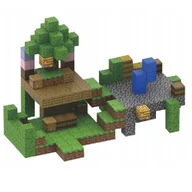 Klocki - Klocki Magnetyczne, Klocki Konstrukcyjne 216 szt. Pełna Sceneria! - 8 magnesów - T064 - Leśna Twierdza - miniaturka - grafika 1