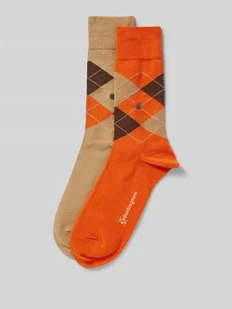 Skarpety z aplikacją z logo w zestawie 2 szt. model ‘Everyday Argyle’ - Skarpetki męskie - miniaturka - grafika 1